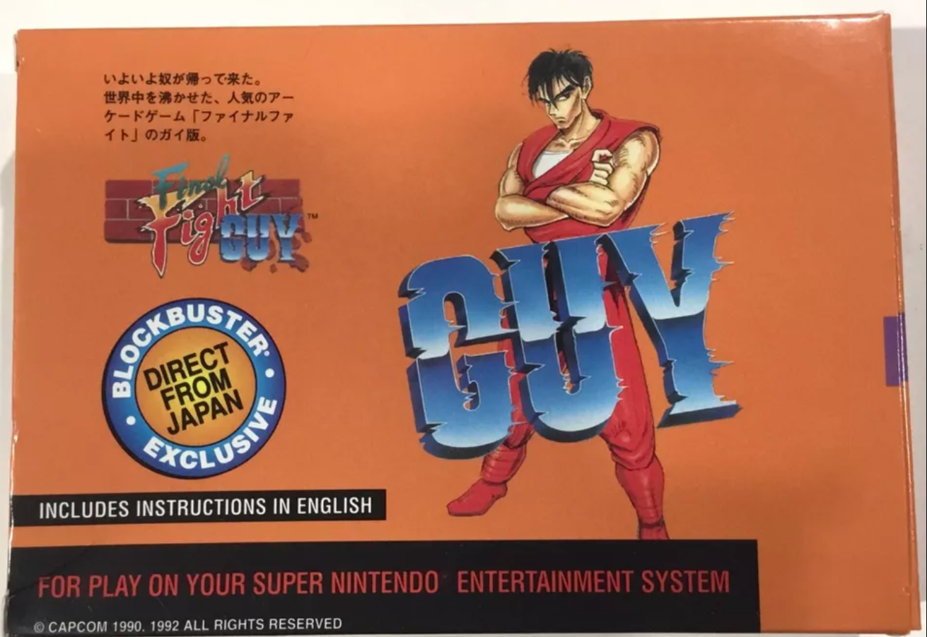 FINAL FIGHT GUY Super Nintendo SNES CIB 100% Complete Near Mint RARE CONDITION