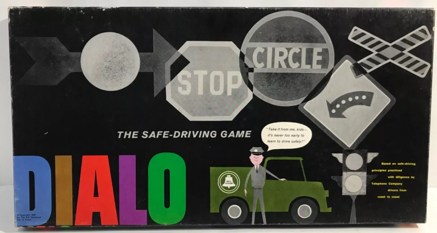 Vintage DIALO Safe Driving Board Game BELL ATLANTIC Complete ULTRA Rare