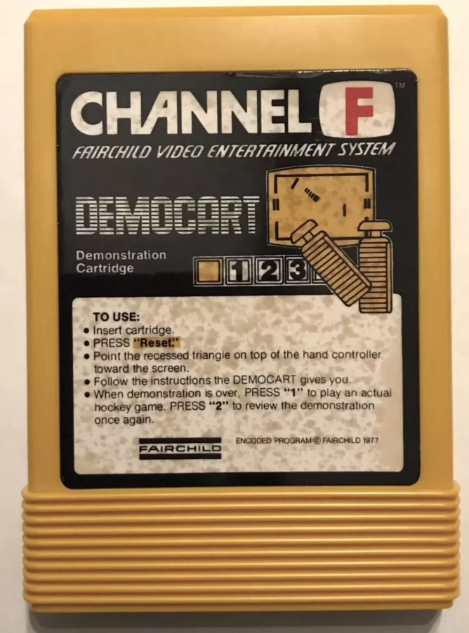 Democart for Fairchild Channel F Ultra Rare