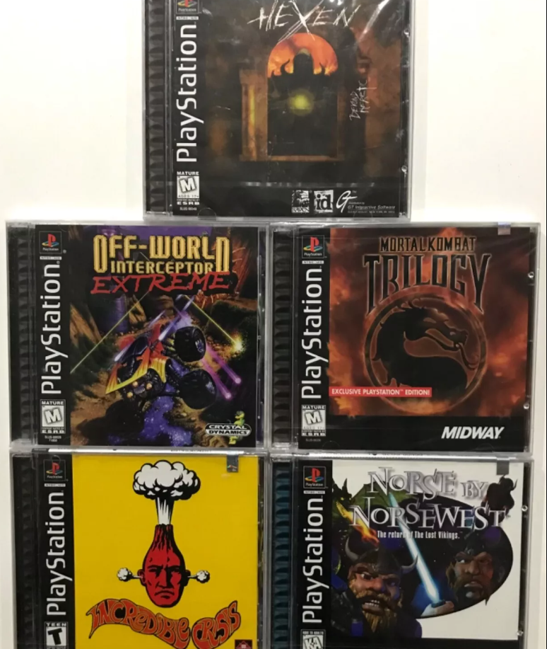 Mortal Kombat Trilogy Black Label PS1 New Factory Sealed Mint + 4 Bonus Games