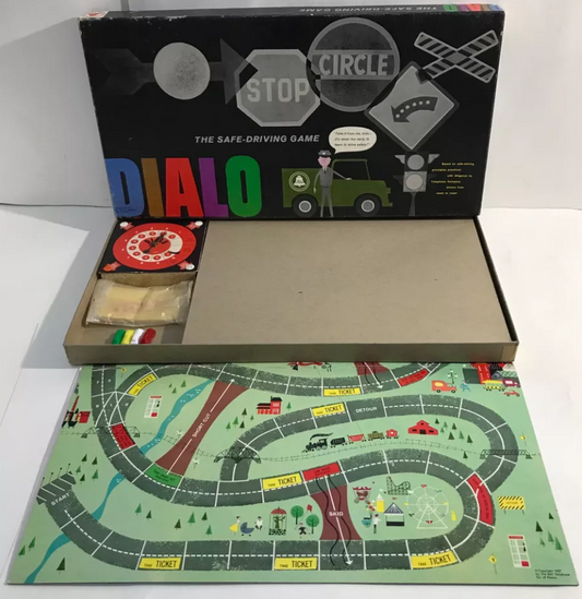 Vintage DIALO Safe Driving Board Game BELL ATLANTIC Complete ULTRA Rare