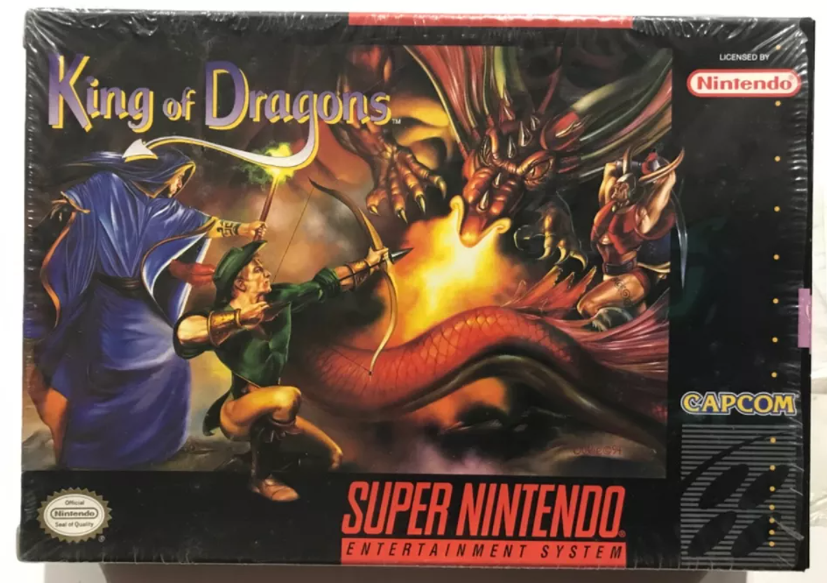 KING OF DRAGONS Super Nintendo SNES CIB 100% Complete Near Mint