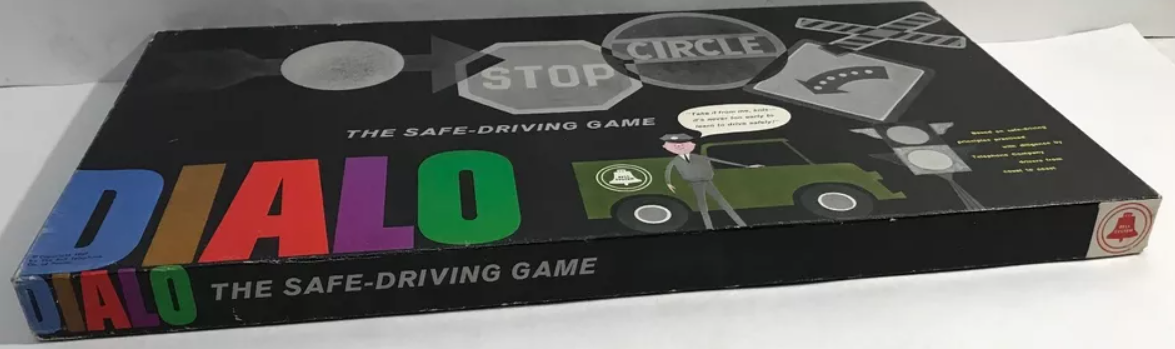 Vintage DIALO Safe Driving Board Game BELL ATLANTIC Complete ULTRA Rare