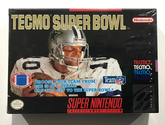 TECMO SUPER BOWL Super Nintendo SNES BRAND NEW FACTORY SEALED