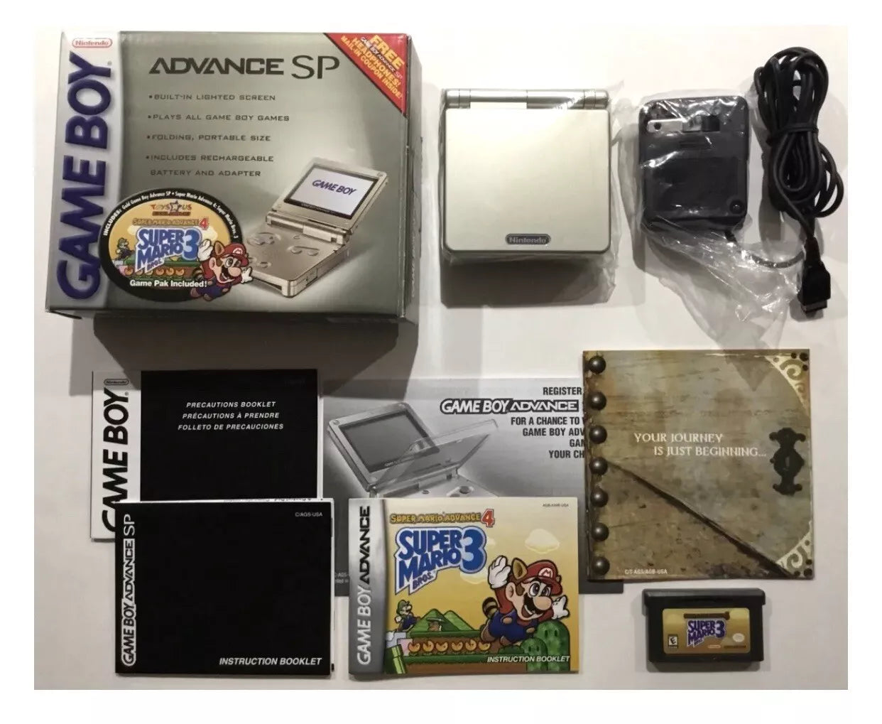 Mario Bros 3 Starlight Gold Nintendo Gameboy Advance GBA Limited Ed CIB Complete