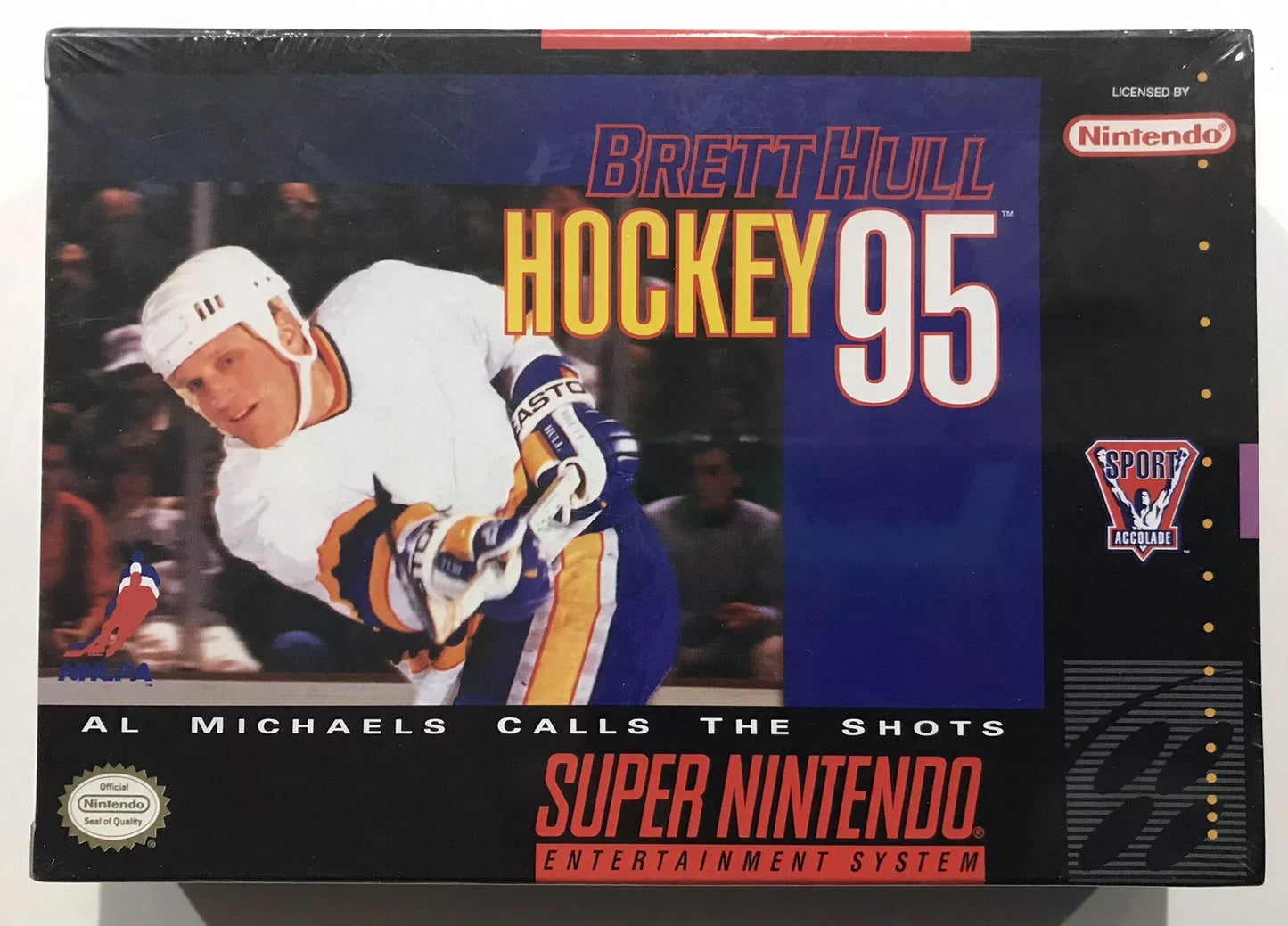 SNES Super Nintendo BRETT HULL HOCKEY '95 1995 Brand NEW & Factory Sealed!