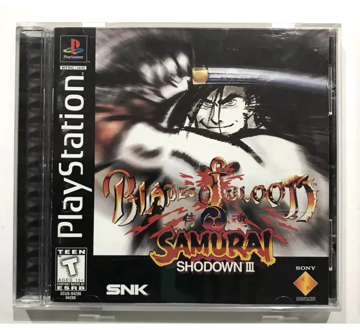 Samurai Shodown III Blades of Blood Sony PS1 PlayStation Complete Case Tested