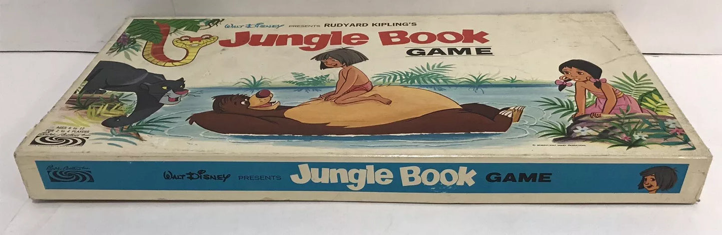 Vintage 1966 Jungle Book board game Walt Disney/Parker Brothers Incomplete w/Box