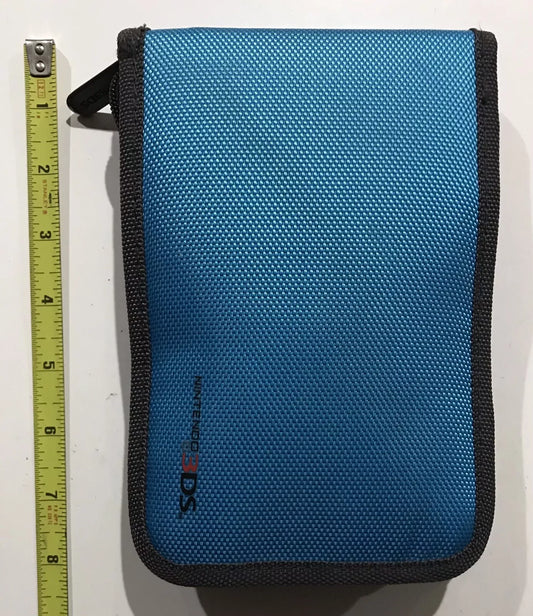 Nintendo DS DSi 3DS Carrying Carry Case Carry Travel Soft Shell Blue