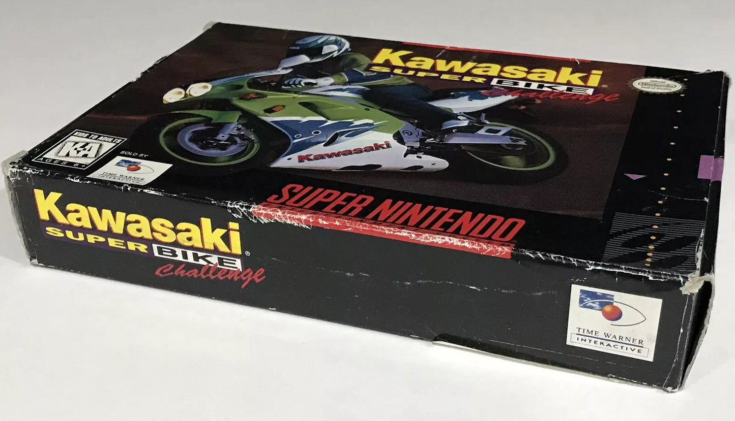 Kawasaki SuperBike Challenge (Super Nintendo | SNES) Authentic BOX ONLY