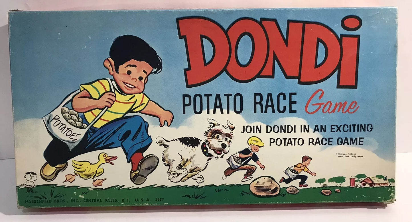 Dondi Potato Race Board Game Vintage Hassenfeld Bros. USA Complete