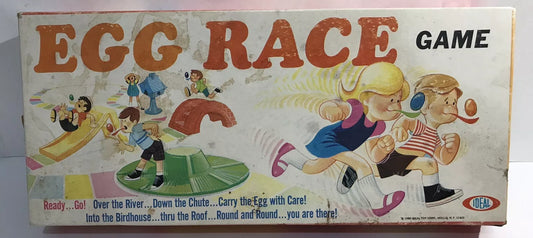 Vintage 1968 Ideal Egg Race Game Complete NEW SEALED Unpunched Unplayed Scarce