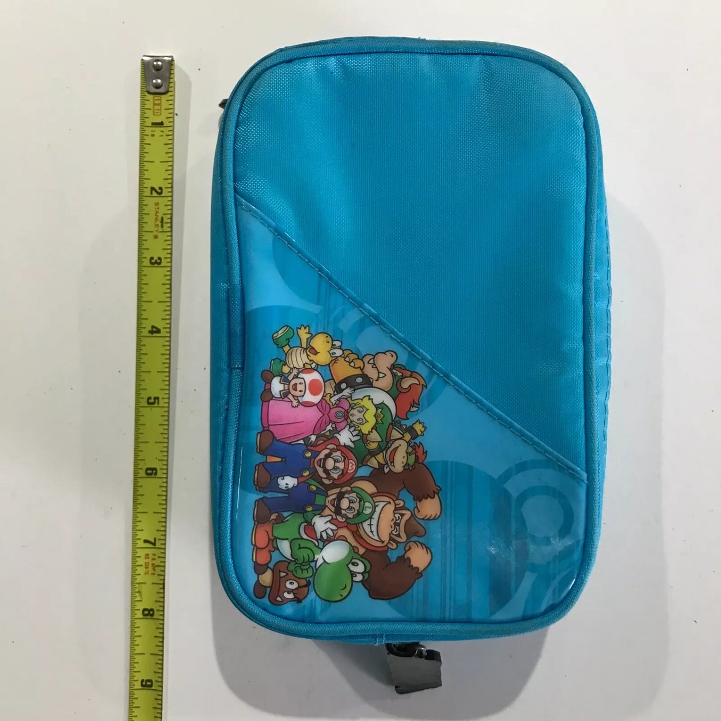 Nintendo DS DSi 3DS Carrying Carry Case Carry Travel Soft Shell Blue Mario