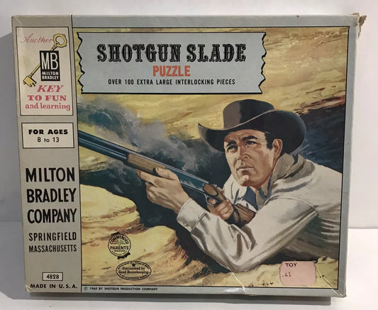 1960 Shotgun Slade Milton Bradley Vintage Jigsaw Puzzle COMPLETE