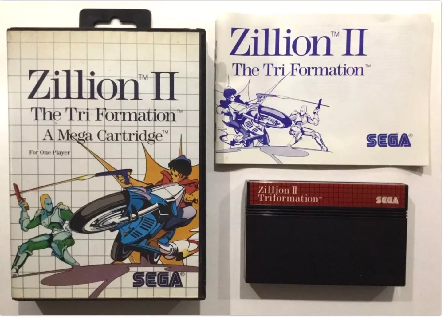 Zillion II Sega Master System Complete With Case Manual Game Region Free