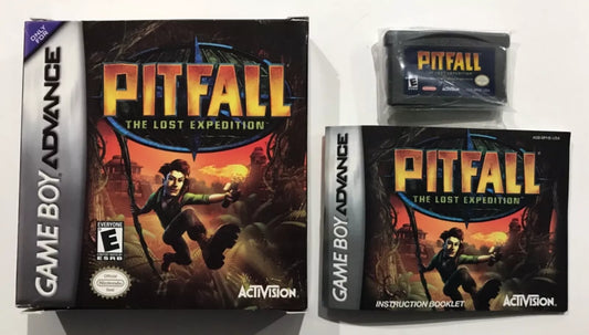 Pitfall The Lost Expedition Nintendo Gameboy Advance GBA Box Manual Complete