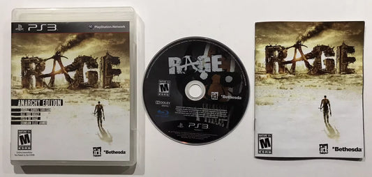 Rage Ps3 ( Sony, Playstation 3 ) Tested Working