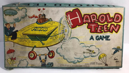 RARE 1920’s Harold Teen Board Game Carl Ed Comic Strip Based Milton Bradley FAIR