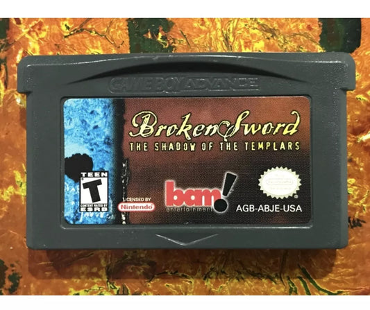 Broken Sword Nintendo Gameboy ADVANCE GBA Tested AUTHENTIC