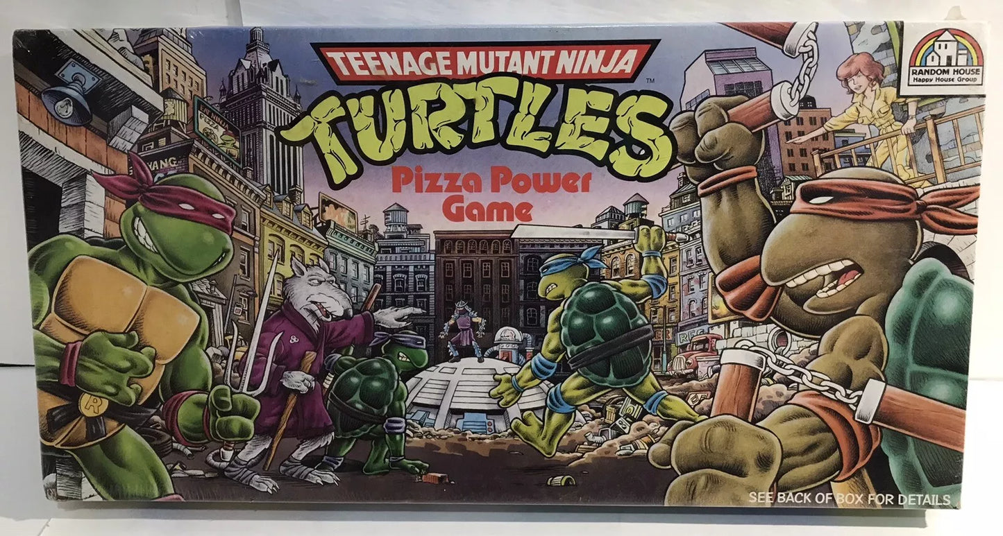 Pizza Power Game Teenage Mutant Ninja Turtles TMNT 1987 Random House NEW SEALED