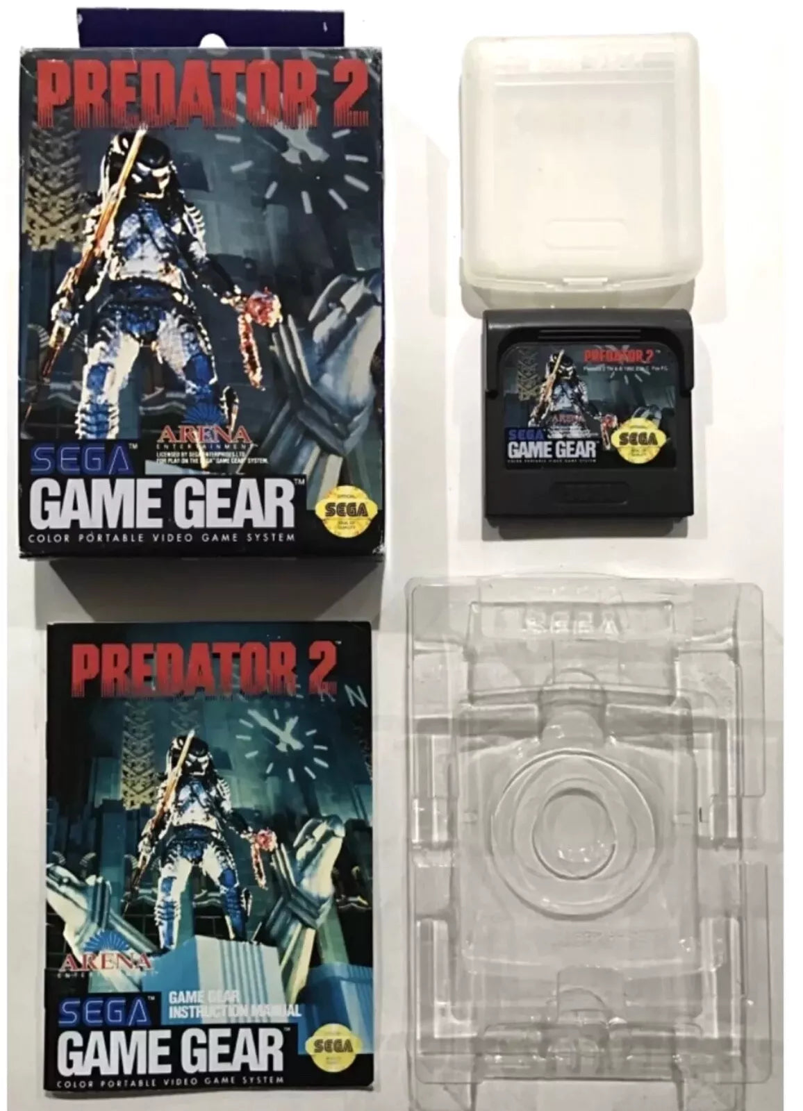 Predator 2 Sega Game Gear Box Manual Complete