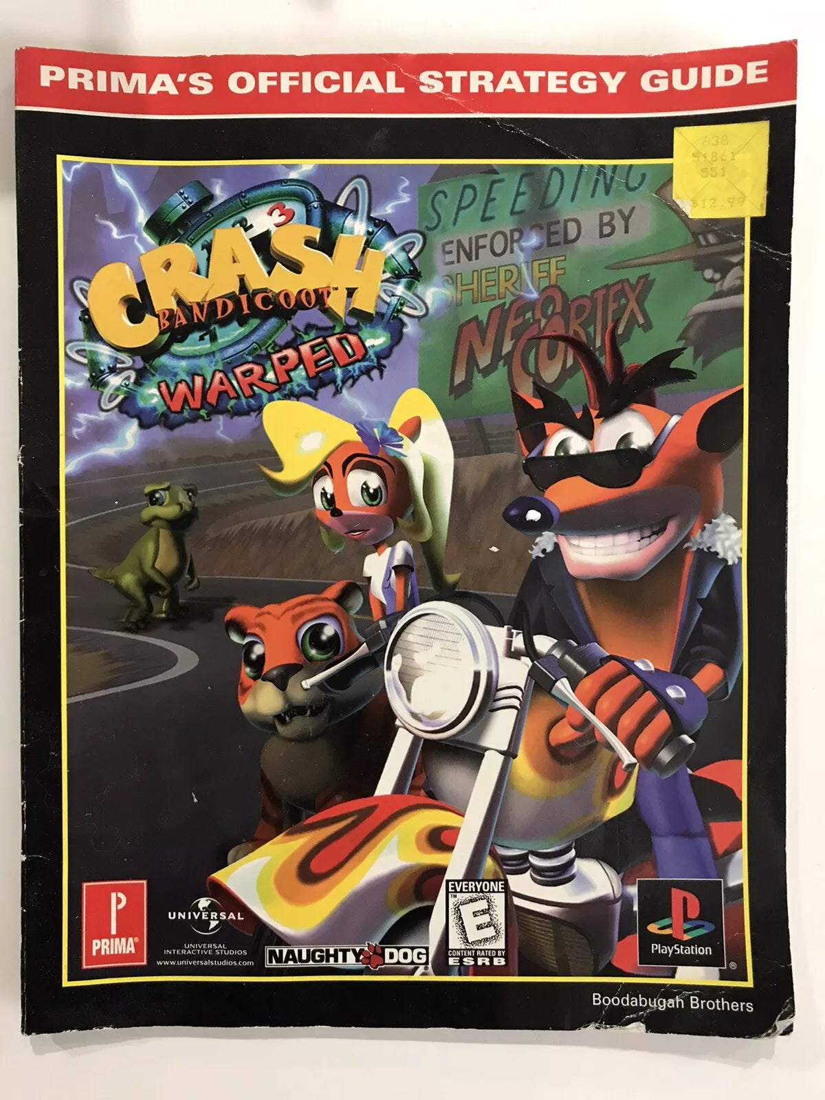 Crash Bandicoot Warped Prima's Official Strategy Guide 1998 PlayStation 1 PS1