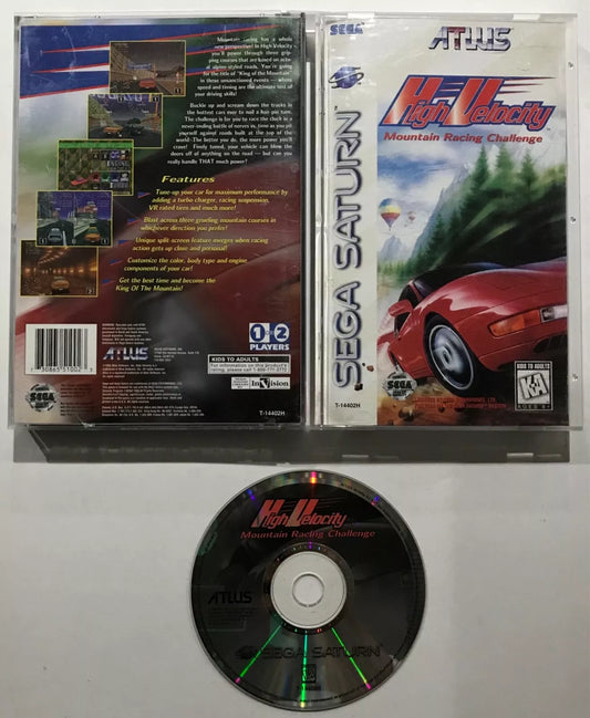 High Velocity Racing Challenge Sega SATURN Complete Case Manual Tested