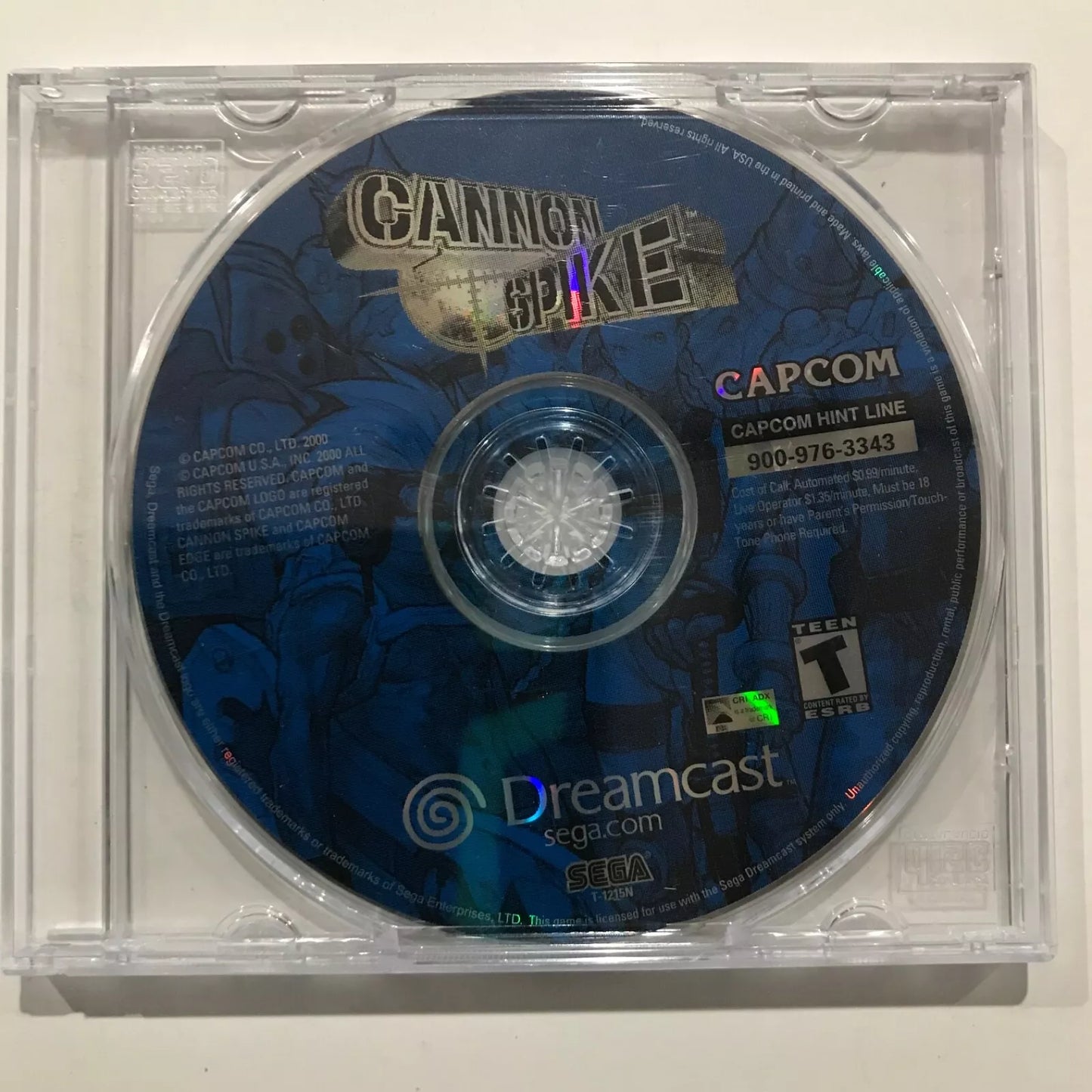 Cannon Spike Sega Dreamcast CAPCOM Tested Working Loose No Case Near Mint