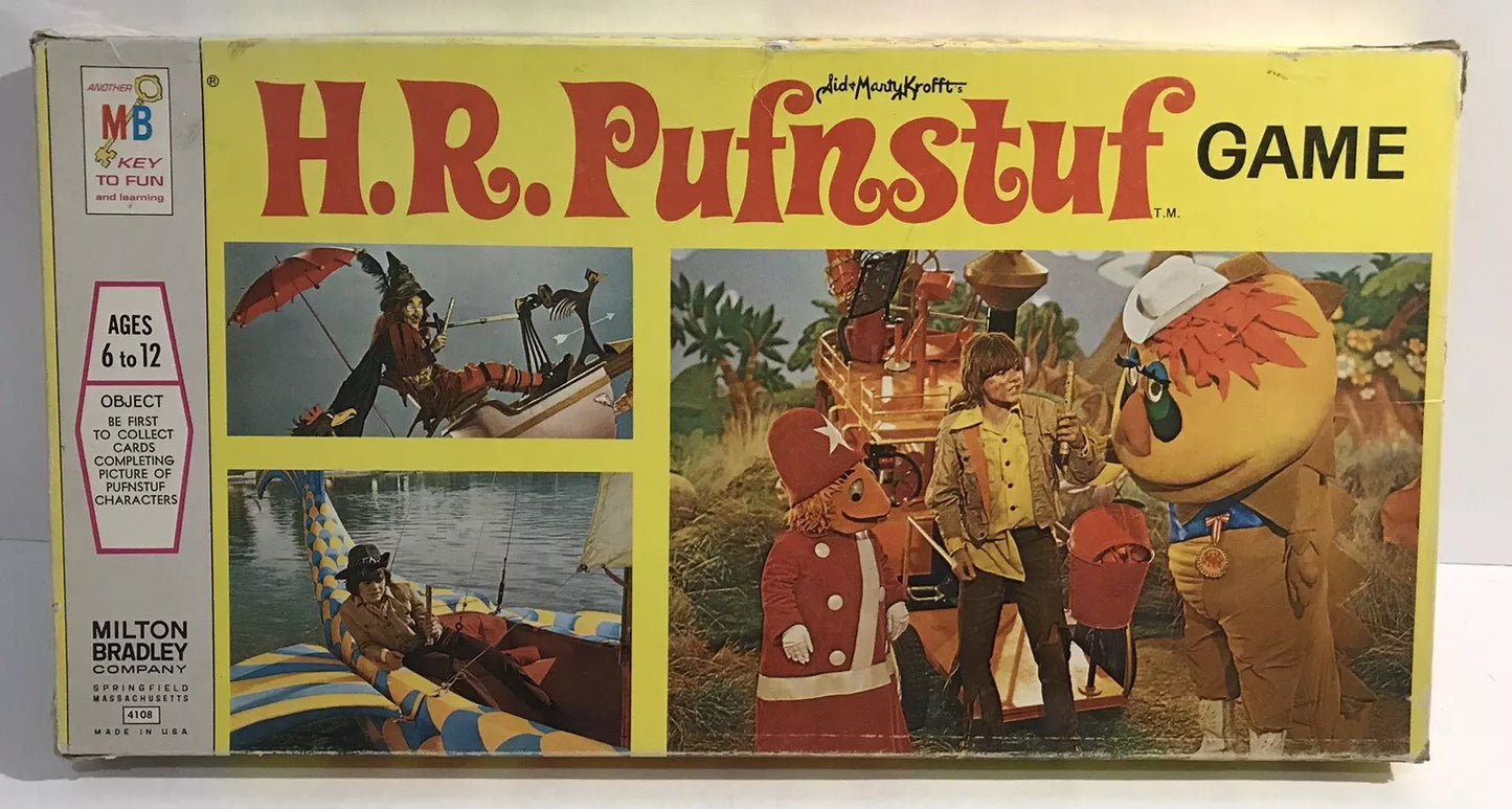 Vintage 1971 H R Puf N Stuf Puff N Stuff Board Game by Milton Bradley Complete