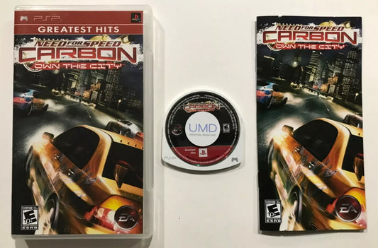 Need for Speed Carbon Sony PSP PlayStation Portable Complete Case Tested Manual