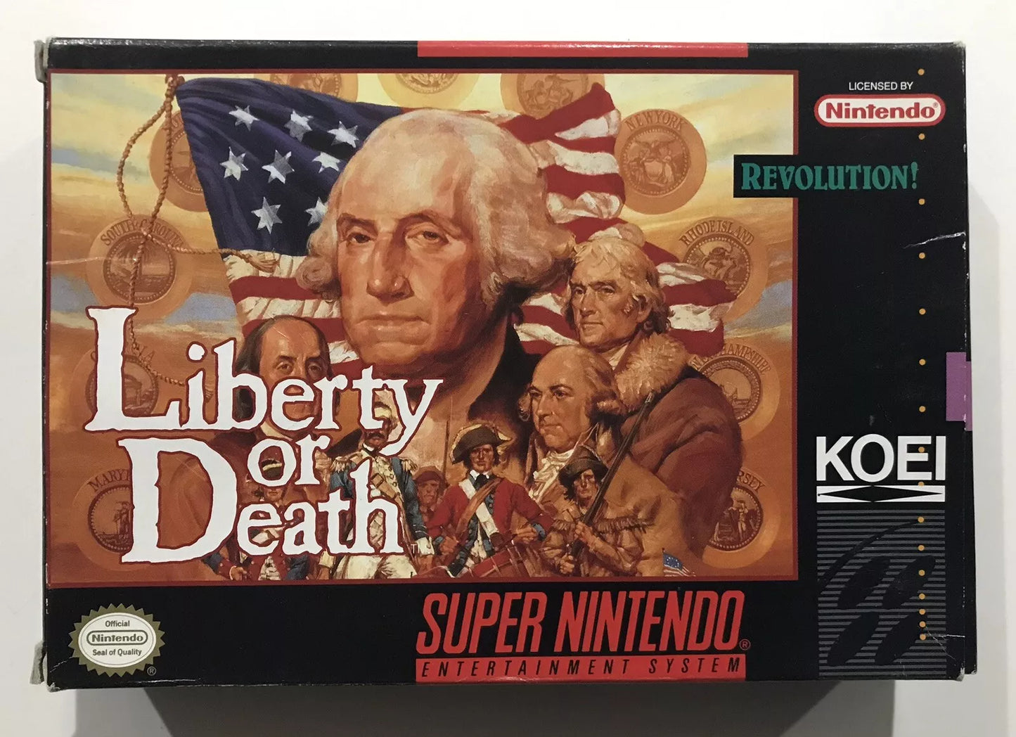 Liberty or Death (Super Nintendo | SNES) Authentic BOX ONLY