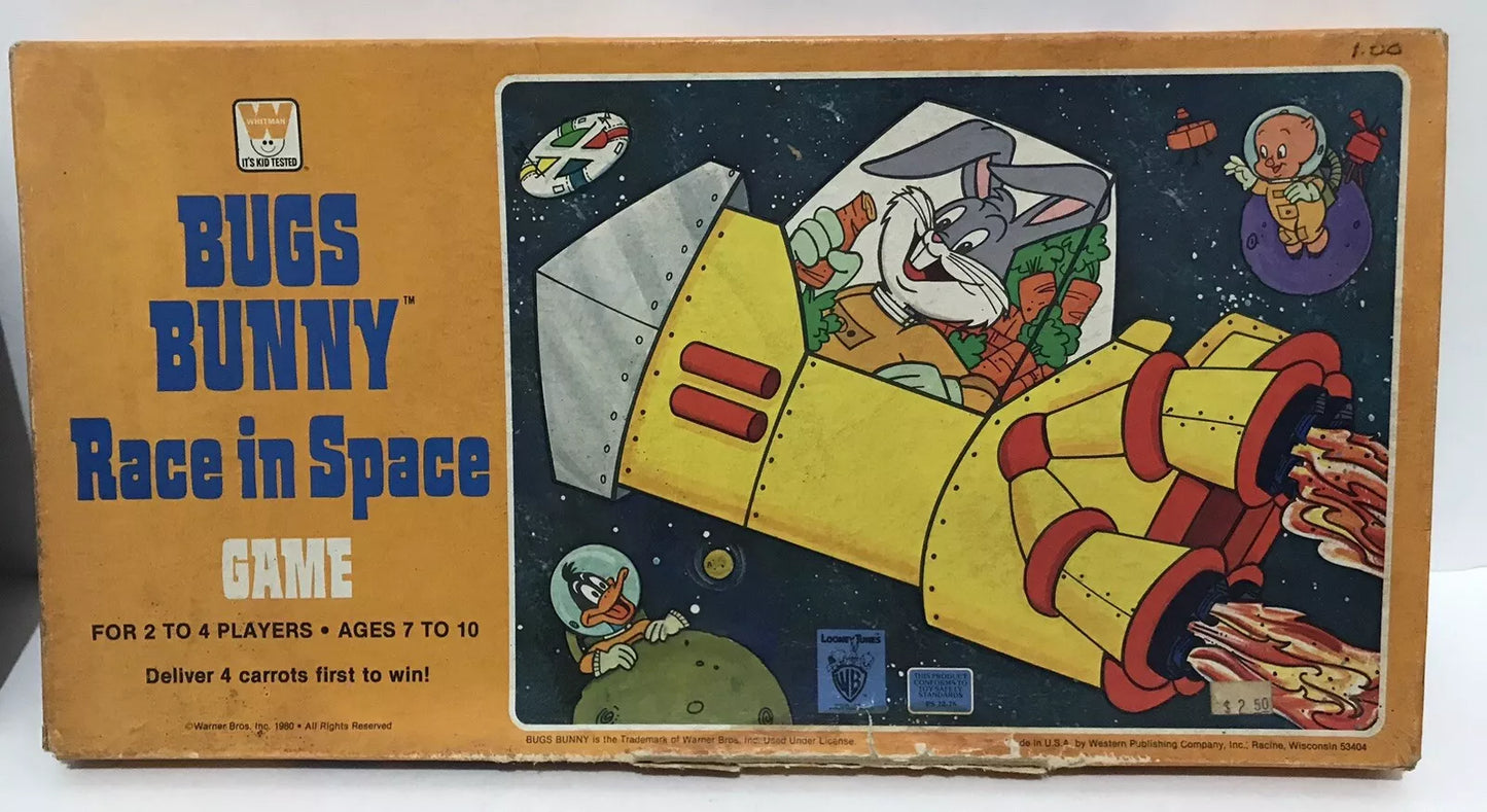 VINTAGE WHITMAN BUGS BUNNY RACE IN SPACE GAME COMPLETE 1980