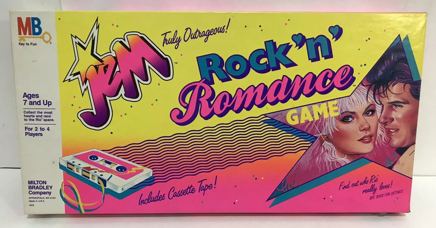 Vintage Jem Rock 'n' Romance MB board game Complete No Cassette