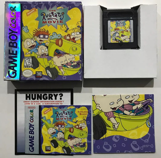 Rugrats The Movie Nintendo Gameboy Color Box Manual Complete + Poster