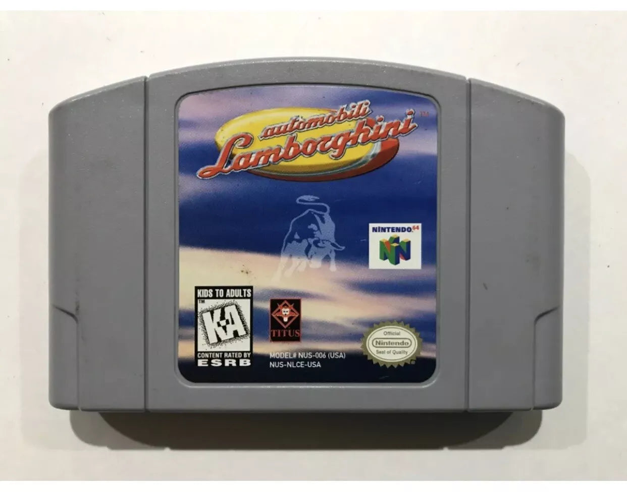 Automobili Lamborghini N64 Nintendo 64 Cart only Cleaned Tested working