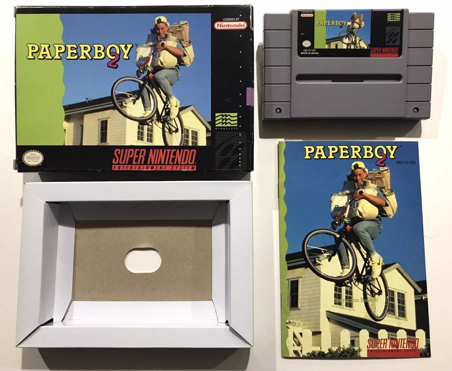 Paperboy 2 (Super Nintendo SNES, 1991) CIB Complete