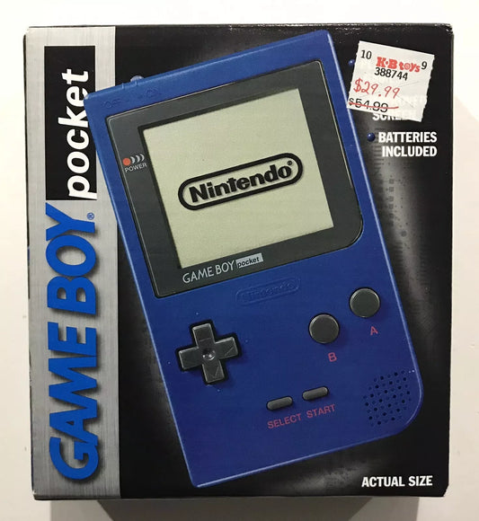 Blue Nintendo Game Boy Pocket System Console NEW Factory Sealed In Box Nr Mint