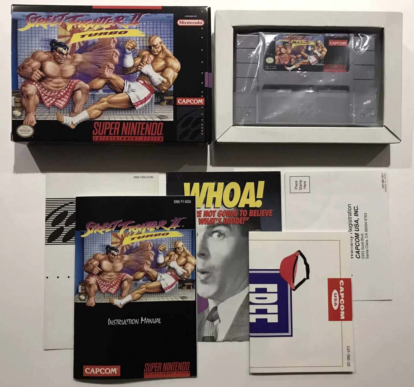 Super Nintendo Street Fighter II 2 Turbo CIB Complete! SNES Near Mint