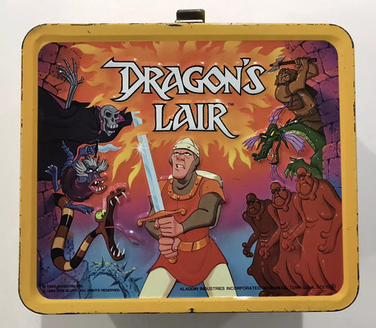 Vintage 1983 Dragon's Lair Metal Lunch Box Only No Thermos