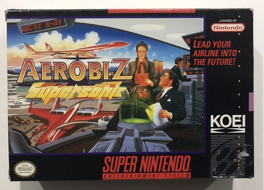 Aerobiz Supersonic (Super Nintendo Entertainment System, 1995) *BOX ONLY