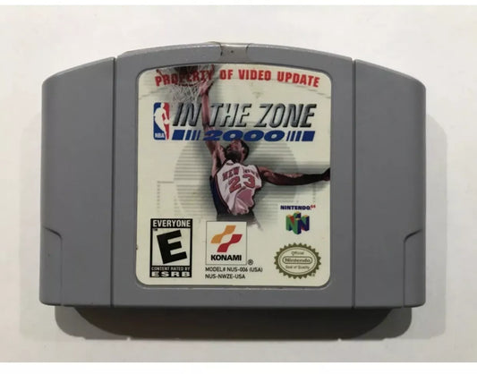 NBA In The Zone 2000 N64 Nintendo 64 Cart only Cleaned Tested working