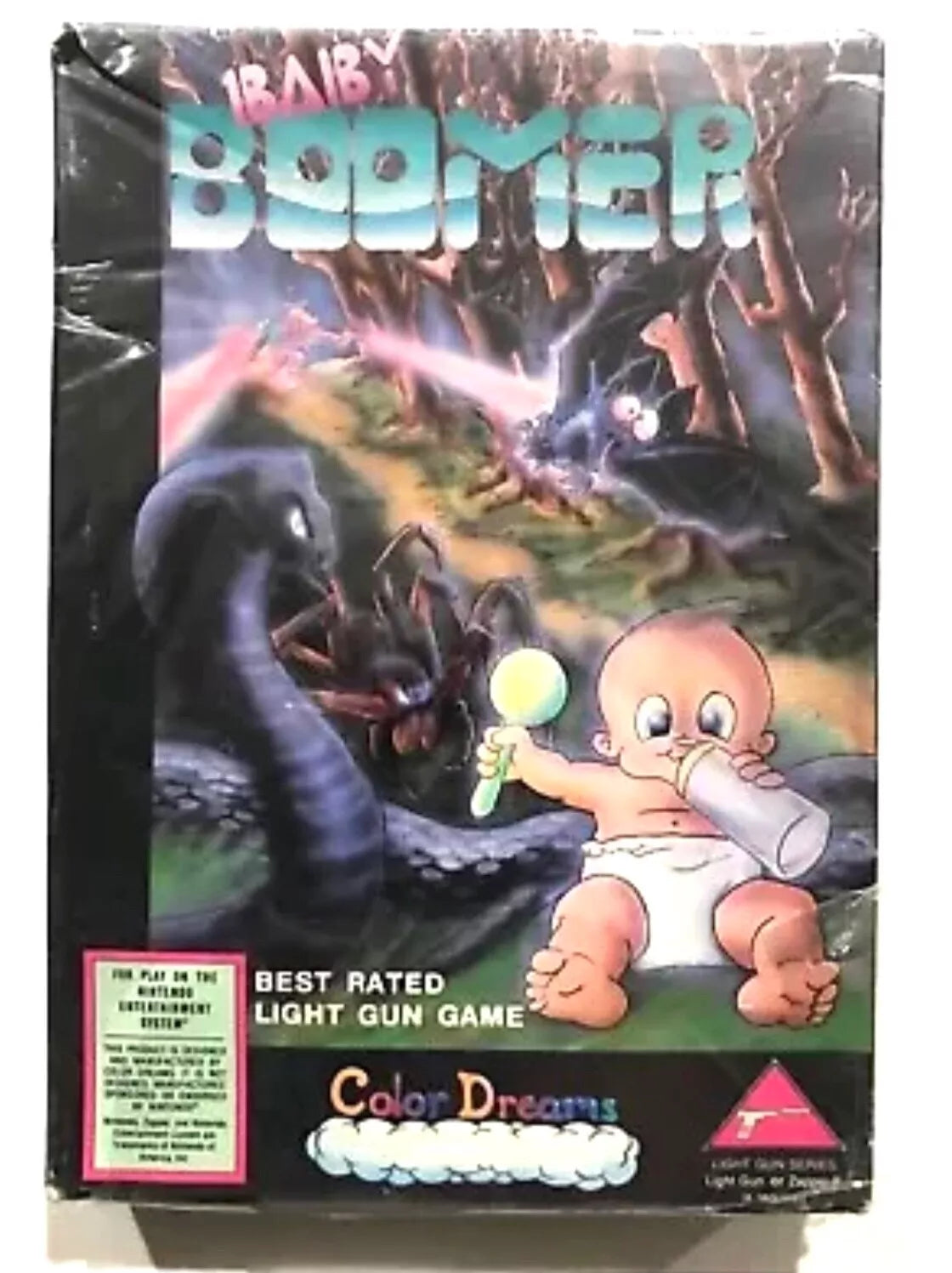 BABY BOOMER Nintendo NES Box Manual NEW FACTORY SEALED 1st Color Dreams Game