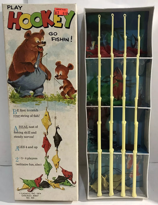 1974 Vintage Play Hookey Go Fishin Board Game New Sealed Cadaco Near Mint