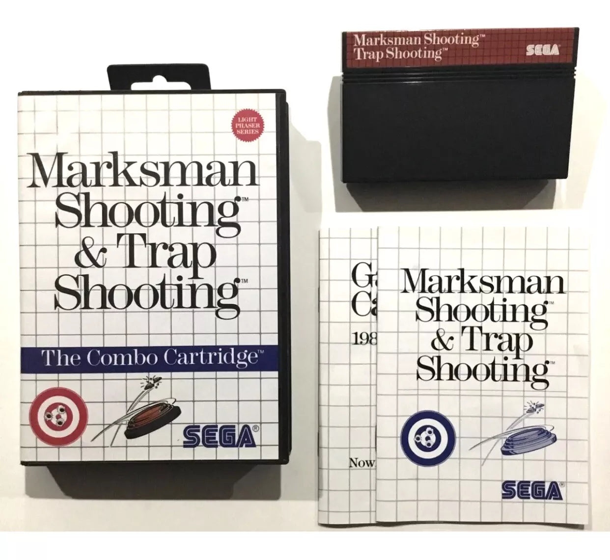 Marksman Shooting & Trap Shooting Sega Master System Complete Case Manual MINT