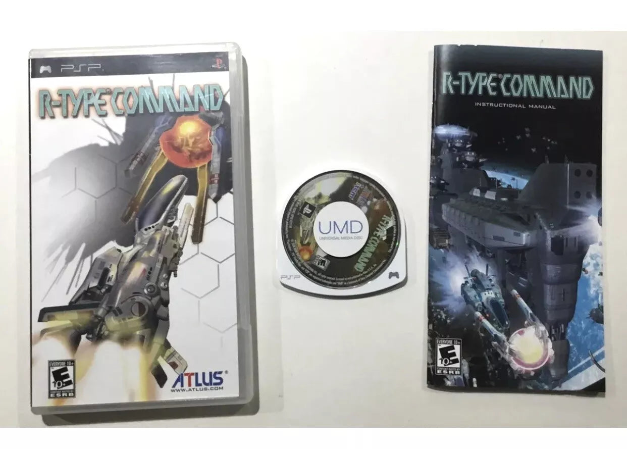 R-Type Command Sony PSP PlayStation Portable Complete Case Tested Manual