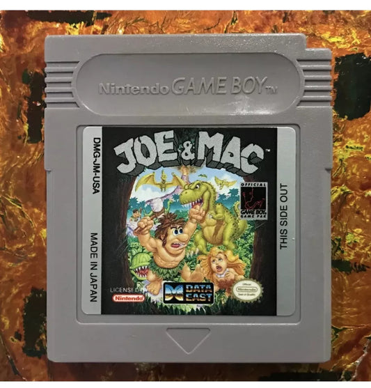 JOE & MAC Original Nintendo Gameboy Clean Tested Authentic