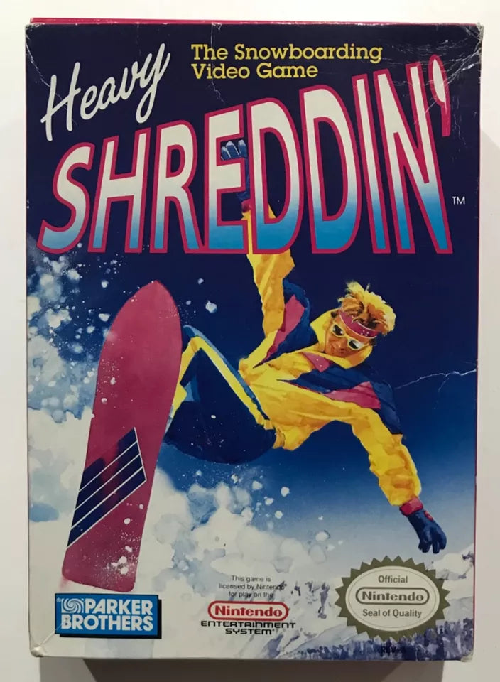 Heavy Shreddin’ Nintendo NES Box Manual Complete + Poster Rare