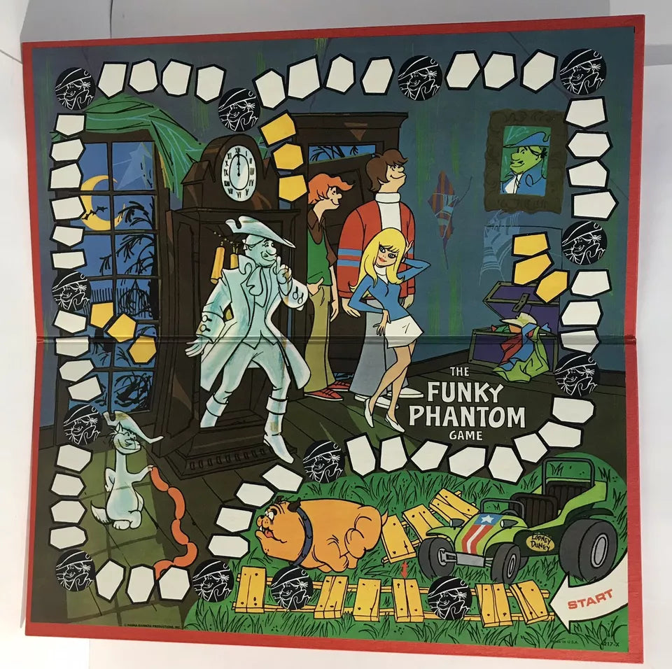 Vintage 1971 The Funky Phantom Milton Bradley Board Game Complete