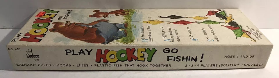 1974 Vintage Play Hookey Go Fishin Board Game New Sealed Cadaco Near Mint