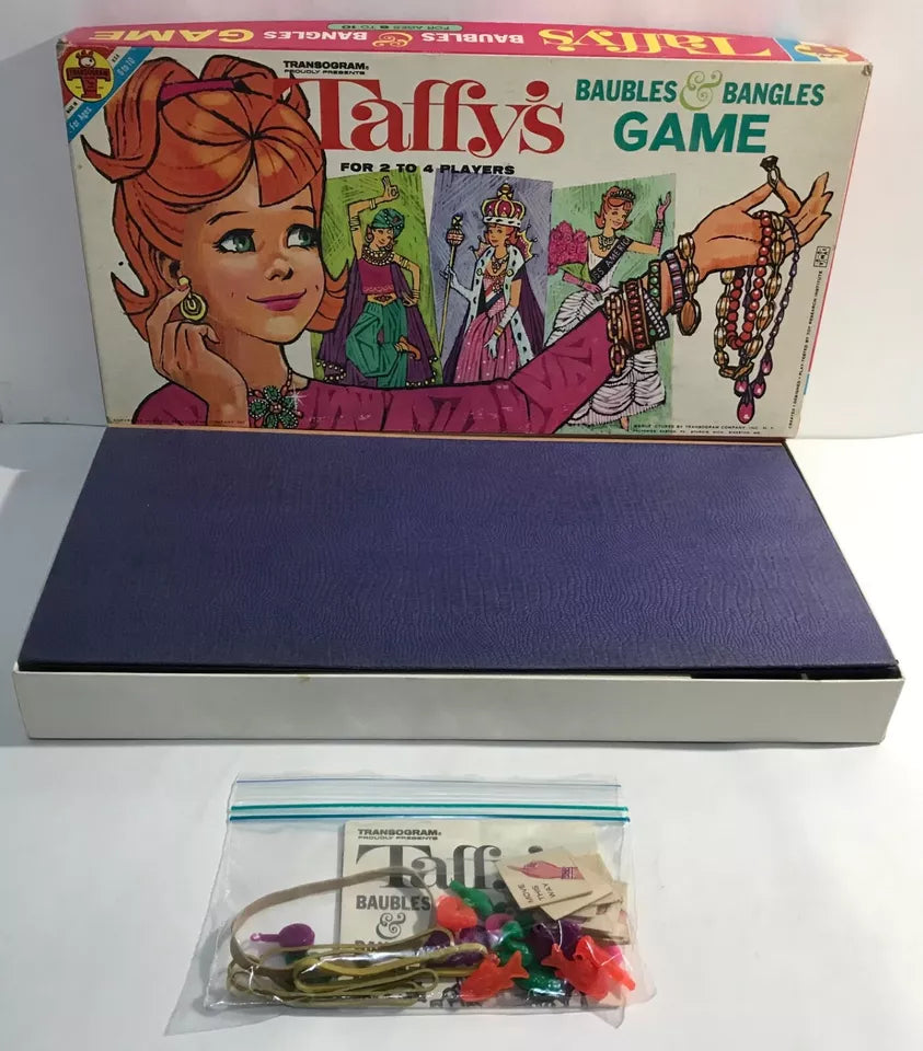 Vintage 1964 Transogram Taffy's Baubles and Bangles Game Box VG/EX Complete